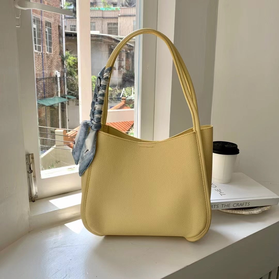 Wholesale PU Solid Color Shoulder Small Square Bag